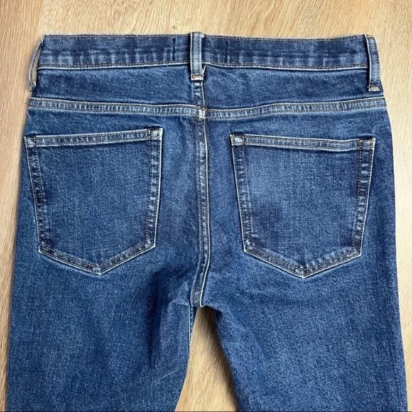 EVERLANE Medium Wash Mid Rise Straight Slim Leg Jeans 29 - Picture 9 of 10